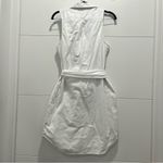 Banana Republic NWOT White  Cotton Sleeveless Shirt Dress Size 6 Photo 3
