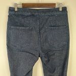 Pilcro Shimmer High-Rise Denim Leggings Gold Metallic Skinny Jean Size 30 Photo 9