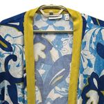 Susan Graver  Floral Cardigan Blue Large Photo 2