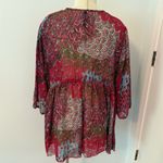 Pure Energy NWT Pink Paisley 3/4 Sleeve Blouse Size 3 Photo 5