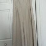 Madewell Jumpsuit Drapey Twill Sleeveless Wide-Leg Tank Muted Stone Size 10 Photo 2