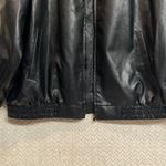 Automet Womens Black Faux Leather Bomber Bikercore Jacket Large NWT Photo 8