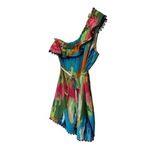 Mud Pie MUD‎ Pie One Shoulder Asymmetry Ruffle Mini Dress Size Medium Photo 1