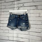 American Eagle  Super Stretch Blue Jean Shorts 0 High-Rise Casual Summer Denim Photo 6
