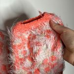 Free People Phoebe Strawberry Cream plush eyelash pullover sweater size S Photo 6