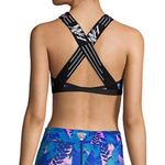 NWT Flexi Cool High Rise Neck Mesh Floral Sports Bra Size M Photo 2