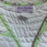Vintage La ti fashion lingerie cottagecore floral print green gown Size M Photo 6