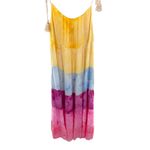 White Birch  Women's Dress Tie Dye Tiered Maxi Spaghetti Strap Casual‎ S Photo 1
