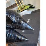 retrofete Maureen Leather Embossed Pump Navy Croco Womens Size 39 US 8 Blue Photo 8