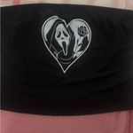 Black Graphic Crop Top Photo 2