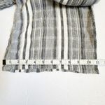 L*Space Riri Strapless Wide‑Leg Jumpsuit XS Gray White Stripe Smocked tie Photo 13