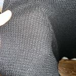 Mi Ami Black Cut Out Neck Light Weight Sweater Top Size L Made in USA Photo 3