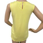 Ann Taylor Yellow 3D Floral Sleeveless Blouse Womens Top Size S Preppy Chic Photo 4