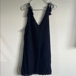 Aerie  Navy Lace Knit / Crochet Mini Dress Beach Cover-Up Photo 6