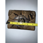 Coach  SoHo Exotic Black Embossed Python Print Soft Leather Trifold Wallet Y2K Y Photo 8