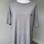 Tommy Hilfiger Vtg  Gray Flag Logo Short Sleeve T-Shirt 100% Cotton Size L Stains Photo 0