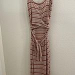 Privacy Please NWOT Malone Striped Ribbed Midi Dress Cutout Small Revolve Photo 4