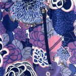 Talbots T by Small Skort Womens Purple Blue Zip Pockets Cotton Spandex Floral Photo 1