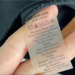 Everlane Sz Small Black Scuba Short Sleeve Boxy Sweatshirt Lagenlook Photo 6