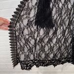 Polly & Esther Black Lace Robe/Cardigan with Bell Sleeves Photo 3
