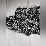 Ann Taylor  Black and White Floral Pleated Shorts Photo 3