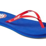 REEF  Bliss x MLB Beach Please Flip Flop Texas Rangers NWT Size 9 Memorabilia Photo 3