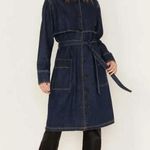 Anthropologie Unpublished Denim Sukie Denim Duster Coat Size Small Photo 0