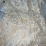 Stunning Vintage 1960s Embroidered Lace Wedding Gown & Veil! White Size 10 Photo 10