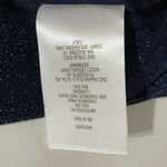 Susan Graver New Occasions Metallic Knit Wide Leg Pants Navy Blue Size Medium Photo 12