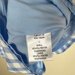 Lena Mini Dress Womens L Blue Gingham Smocked Puff Sleeve Prairie Cottagecore Size L Photo 5