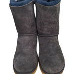 UGG  Bailey Bow II shearling suede winter Navy Mouton Women's Boots y2k sz 9 Photo 0