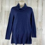 Adrienne Vittadini  Turtleneck Sweater Womens Small Blue‎ Ribbed Lightweight Photo 1