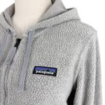 Patagonia  Shearling Hoodie Full Zip Grey Sz S Photo 2