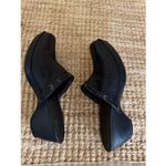 Timberland Women’s Black Leather Slip On Mules Size 7.5 Comfort Shoes Photo 5