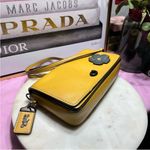 Coach  Dinky 3 way carry In Glovetanned Leather Yellow Crossbody, shoulder Bag Photo 3