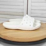 Crocs Classic Perforated Slide Sandals White 5 Mens 7 Womens Photo 8