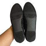 Loft NWT  Sz 6 FLat Black Textured Shimmers Casual Evening Doll Shoes Photo 3