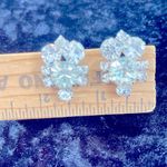 Vintage glamour clip on crystal earrings Photo 2