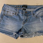 Rampage Blue Jean Shorts Distressed Cut-Off Style Photo 0