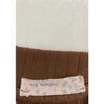 ENDLESS BLU Katara Ribbed Open Back Midi Dress in Brown (SMALL) Photo 8