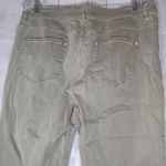 J.Jill Denim Authentic Fit Cropped Women's Olive Jeans With Frayed Hem Green Size 16 Photo 8