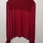 Wilfred by Aritzia Vibrant Red Rust Nessie Blouse in XL Photo 4
