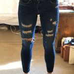 EXPRESS Dark ripped jeans Photo 0