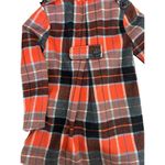 Anthropologie Nick & Mo Wool Orange Plaid Coat Jacket Retro Insp 70s Twee Cute M Size M Photo 10