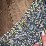 Free People embroidered knit gray top sweater cape boho printed fall casual moth Photo 2