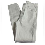 MOTHER High Waisted Looker Ankle Jeans Second Chance Antique White Sz 27 Skinny Photo 5