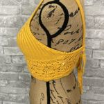 Pool Crochet Knit Crop Top Yellow Size XS Photo 1
