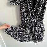 Amanda Uprichard Velma Dress Black White Polka Dot Photo 3