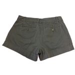 BCBGMAXAZRIA  Runway Olive Green Pleated Chino Shorts‎ Size 4 Retro 1990s Preppy Photo 1