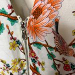 ZARA Bright Botanical Floral Bomber Sz Small Viscose Photo 8